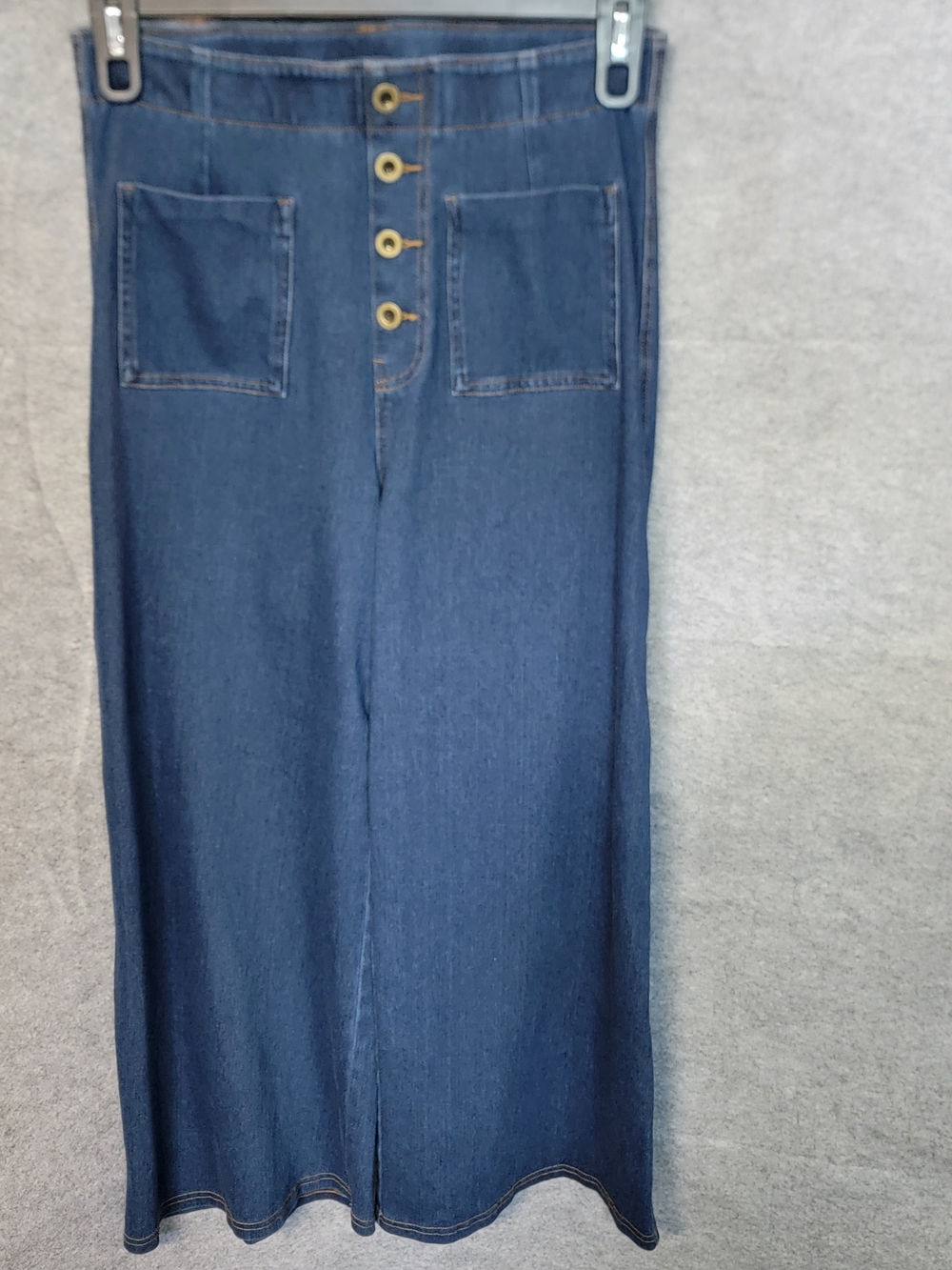 HALARA Flex- High Waisted Pockets Washed Casual Wide Leg Jeans